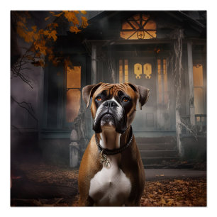 Boxer Halloween eng Perfect Poster
