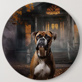 Boxer Halloween eng Ronde Button 6,0 Cm (Voorkant)