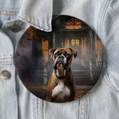 Boxer Halloween eng Ronde Button 6,0 Cm (In situ)