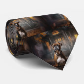 Boxer Halloween eng Stropdas (Opgerold)