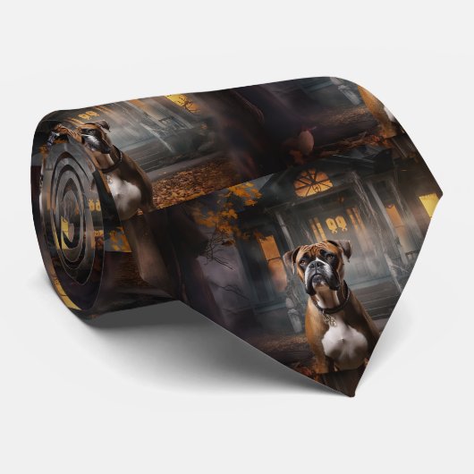Boxer Halloween eng Stropdas (Opgerold)
