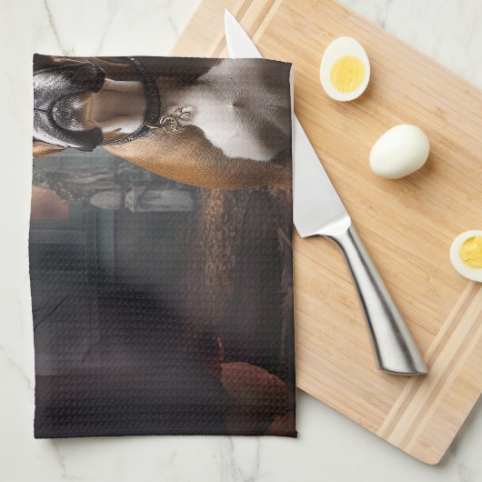 Boxer Halloween eng Theedoek (Quarter Fold)