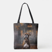 Boxer Halloween eng Tote Bag (Achterkant)