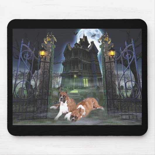 Boxer Halloween Mousepad Muismat (Voorkant)