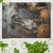 Boxer Halloween Nacht Hondendelight Theedoek (Gevouwen)