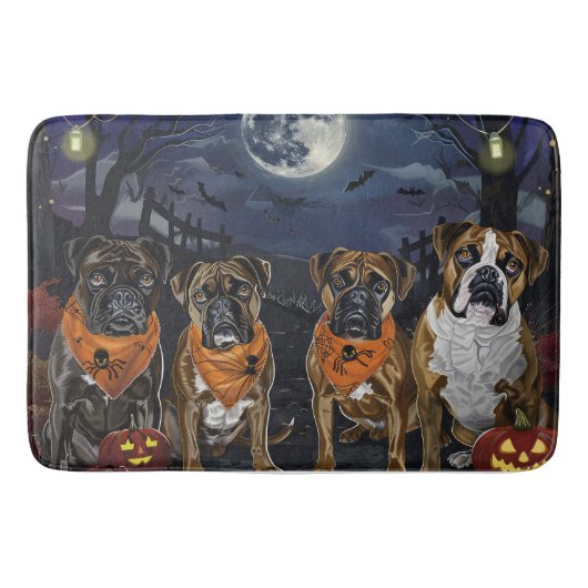 Boxer Halloween Spoken Badmat (Voorkant)