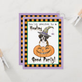 Boxer Halloween Uitnodiging (Voorkant / Achterkant in situ)