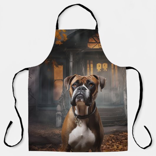 Boxer Halloween Verschrikkelijk Schort (Voorkant)