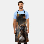 Boxer Halloween Verschrikkelijk Schort (Gedragen)