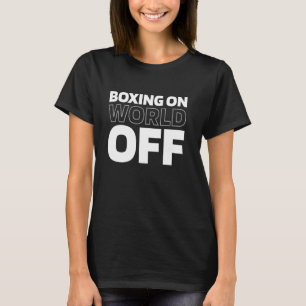 Boxer handschoenen sparring - vechter boksen op Wo T-shirt