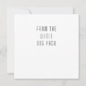 Boxer Happy Birthday uit Dog Birthday Card Aankondiging (Achterkant)