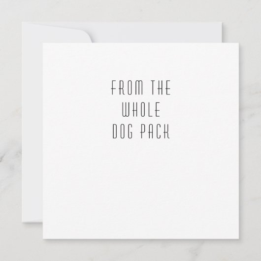 Boxer Happy Birthday uit Dog Birthday Card Aankondiging (Achterkant)