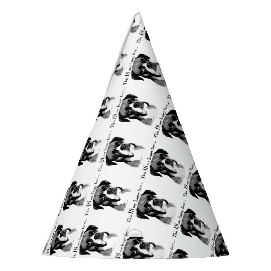 Boxer Happy Face Feesthoedjes (Links)