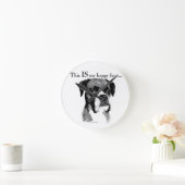 Boxer Happy Face Ronde Klok (Huis)