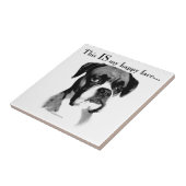 Boxer Happy Face Tegeltje (Zijkant)