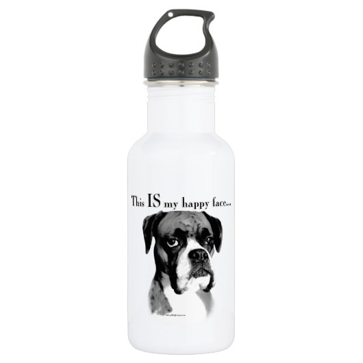 Boxer Happy Face Waterfles (Voorkant)