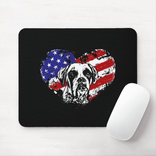 Boxer hart muismat (Met muis)