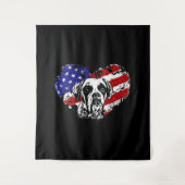 Boxer hart wandkleed (Voorkant)