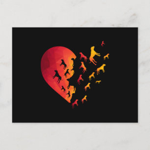 Boxer Heart Dog Eigenaar Funny Animal Giften voor  Briefkaart