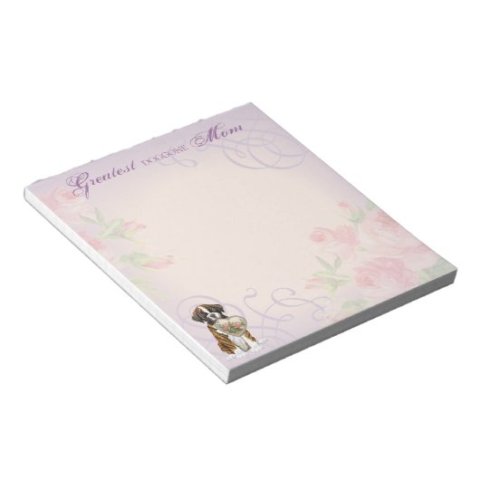 Boxer Heart Mam Notitieblok (Schuin)