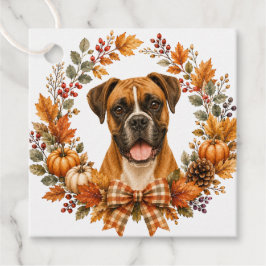 Boxer Herfstkrans Bedankjes Labels