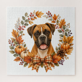 Boxer Herfstkrans Legpuzzel