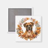 Boxer Herfstkrans Magneet (Voorkant / Achterkant)