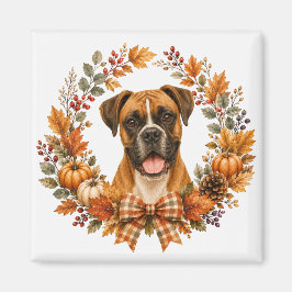 Boxer Herfstkrans Magneet