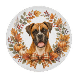 Boxer Herfstkrans Snijplank