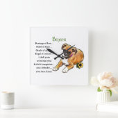 Boxer Heritage of Love Vierkante Klok (Huis)