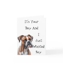 Boxer, het is jouw verjaardag