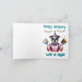 Boxer, het is jouw verjaardag kaart (Binnen)