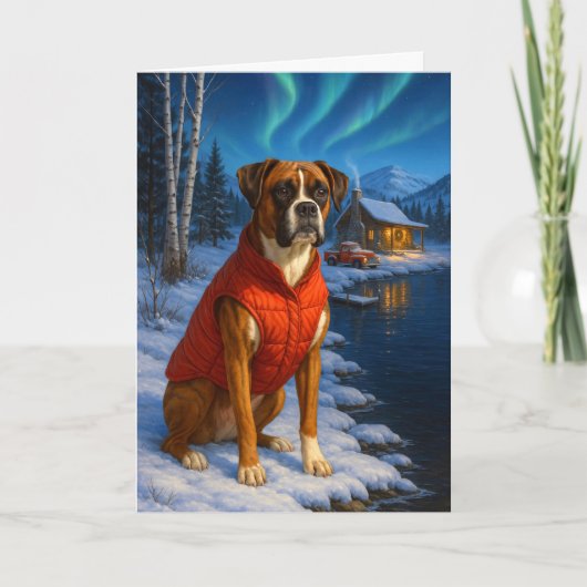 Boxer Holiday Card Feestdagen Kaart (Voorkant)