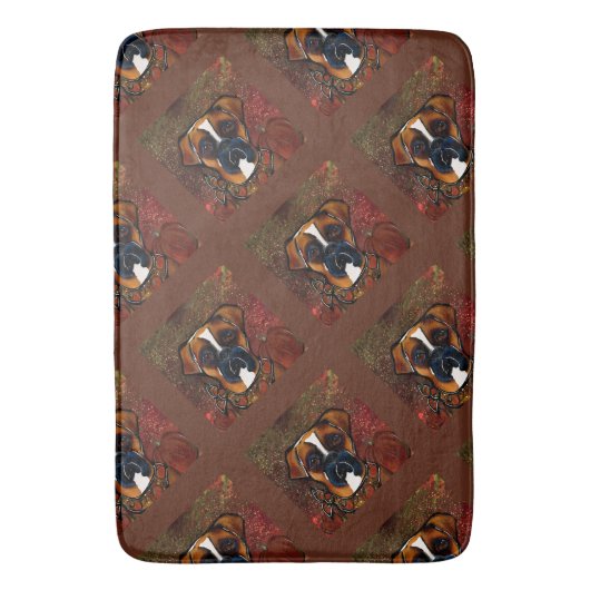 Boxer Hond Badmat (Voorkant Verticaal)