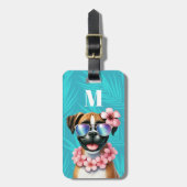 Boxer Hond Bagage Labels (Voorkant verticaal)