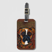 Boxer Hond Bagagelabel (Voorkant (verticaal))