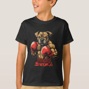 Boxer Hond Bokshandschoenen Grafisch Voor Mannen V T-shirt