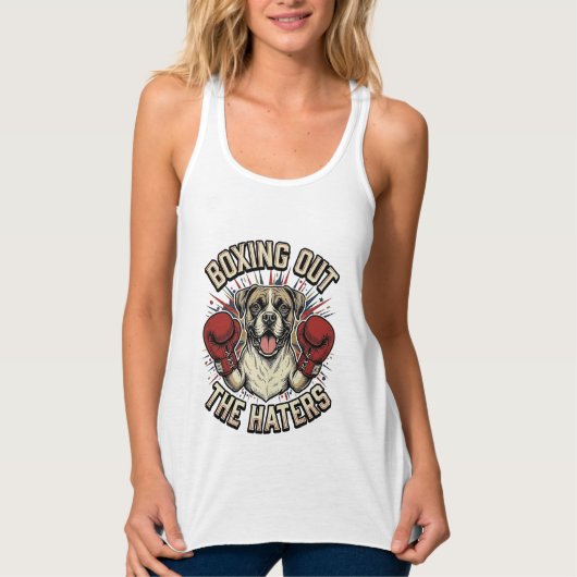 Boxer Hond Bokst Uit De Haters Funny T-Shirt Desi (Voorkant)
