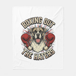 Boxer Hond Bokst Uit De Haters Funny T-Shirt Desi Fleece Deken