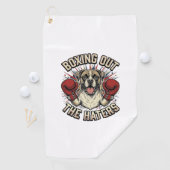 Boxer Hond Bokst Uit De Haters Funny T-Shirt Desi Golfhanddoek (Insitu)