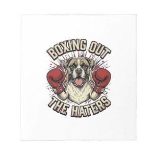 Boxer Hond Bokst Uit De Haters Funny T-Shirt Desi Notitieblok