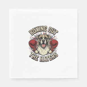 Boxer Hond Bokst Uit De Haters Funny T-Shirt Desi Servet