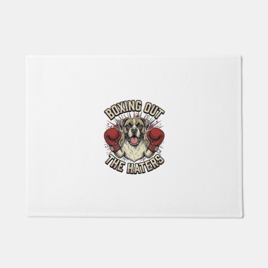 Boxer Hond Bokst Uit De Haters Grappige T-Shirt De Deurmat (Voorkant)