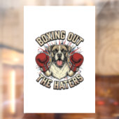 Boxer Hond Bokst Uit De Haters Grappige T-Shirt De Raamsticker (Vel 2)