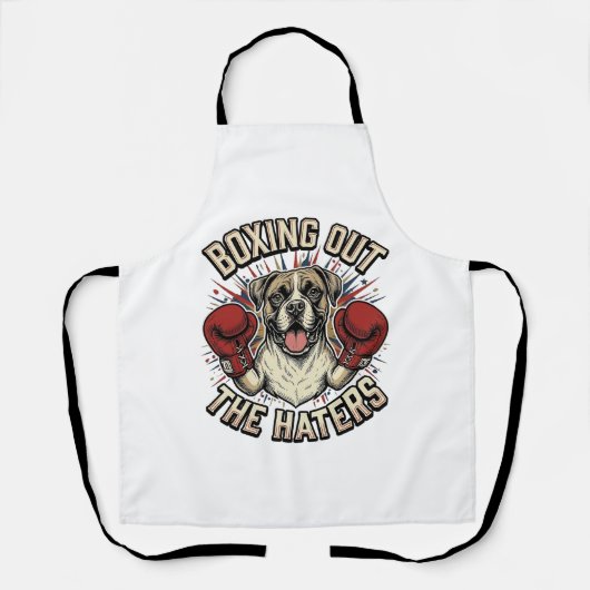 Boxer Hond Bokst Uit De Haters Grappige T-Shirt De Schort (Voorkant)