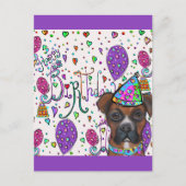 Boxer Hond Briefkaart (Voorkant)