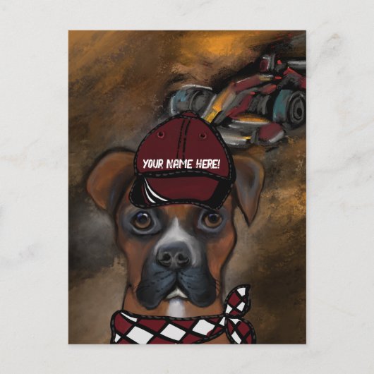 Boxer Hond Briefkaart (Voorkant)