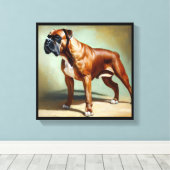 Boxer Hond  Canvas Afdruk (Insitu (Houten vloer))