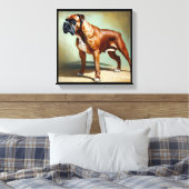Boxer Hond  Canvas Afdruk (Insitu (Slaapkamer))