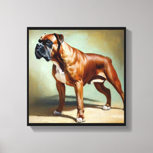 Boxer Hond  Canvas Afdruk (Voorkant)
